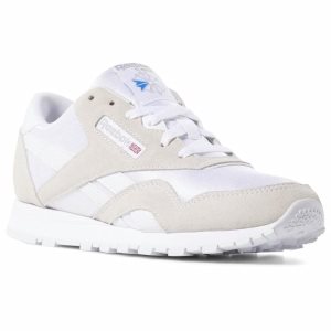 Reebok Classic Nylon - Primary School Turnschuhe Kinder - Weiß/HellGrau - DE 130-LJN